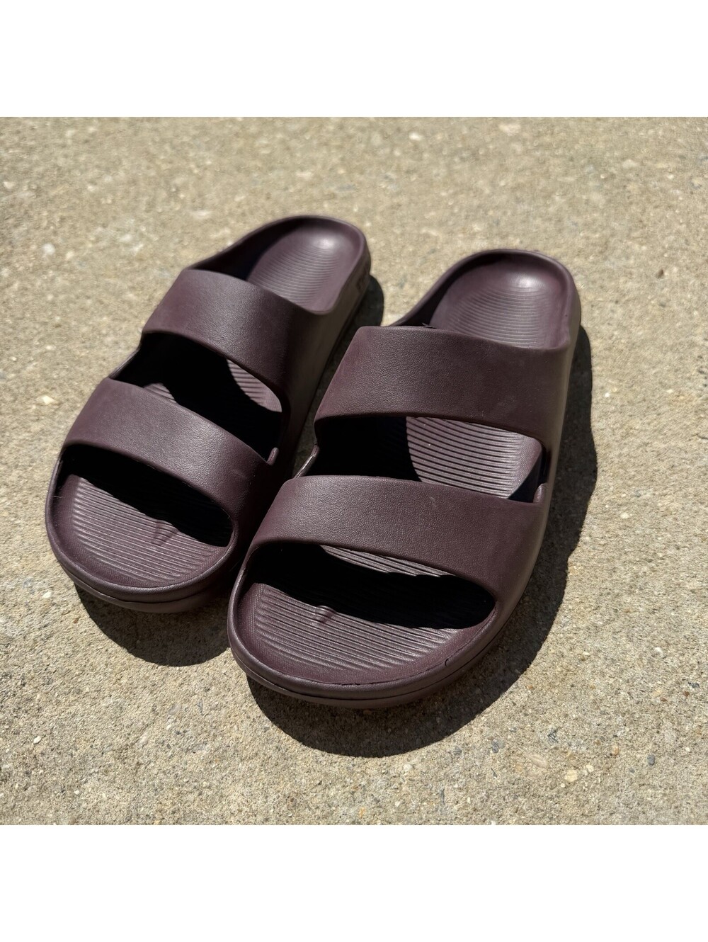 Bombas Friday Slide Sandals Womens 10 Plum Purple Waterproof Comfort Minimalist